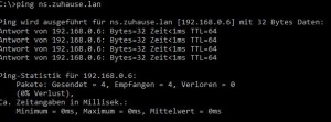 ping ns.zuhause.lan